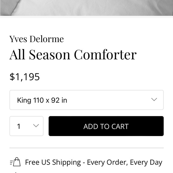 Yves Delorme NWT King Duvet All Season Goose Down Never Used - Picture 5 of 6